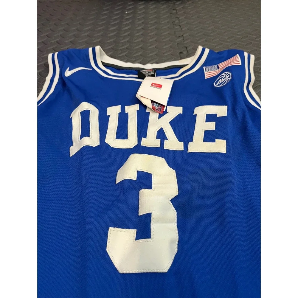 Nike Basketball Jersey Mens XL Blue Duke Blue Devils #3 Jones ACC Stitched